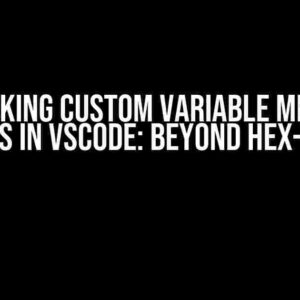 Unlocking Custom Variable Memory Editors in VSCode: Beyond Hex-Editor