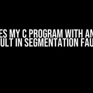 Why Does My C Program with Any Input Result in Segmentation Fault?